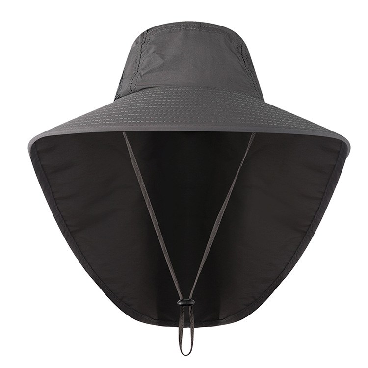 Breathable Mesh Bucket Hat With Neck Flap Outdoor Long Oversize Bucket Hat Fishing Hats 14