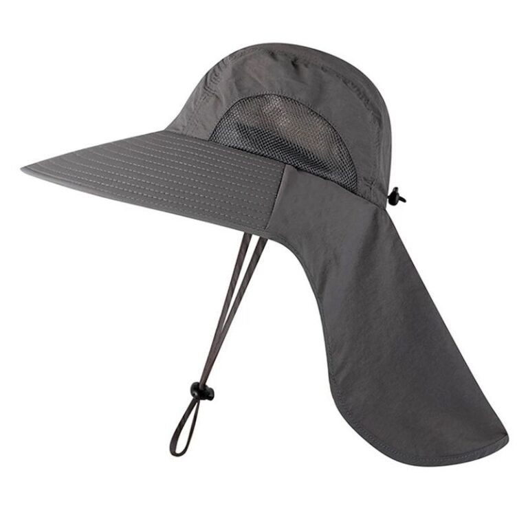 Breathable Mesh Bucket Hat With Neck Flap Outdoor Long Oversize Bucket Hat Fishing Hats (4)